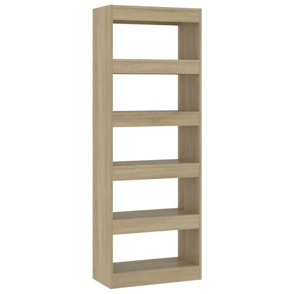 Book Cabinet Room Divider Storage Shelf 60x30x166 cm Brown Engineered Wood
