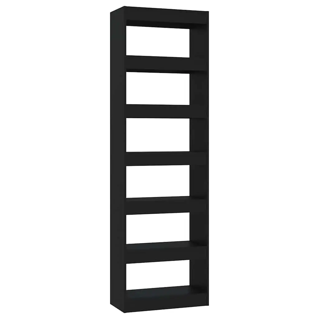 Black Wooden Book Cabinet Room Divider Shelving Unit Storage Organiser