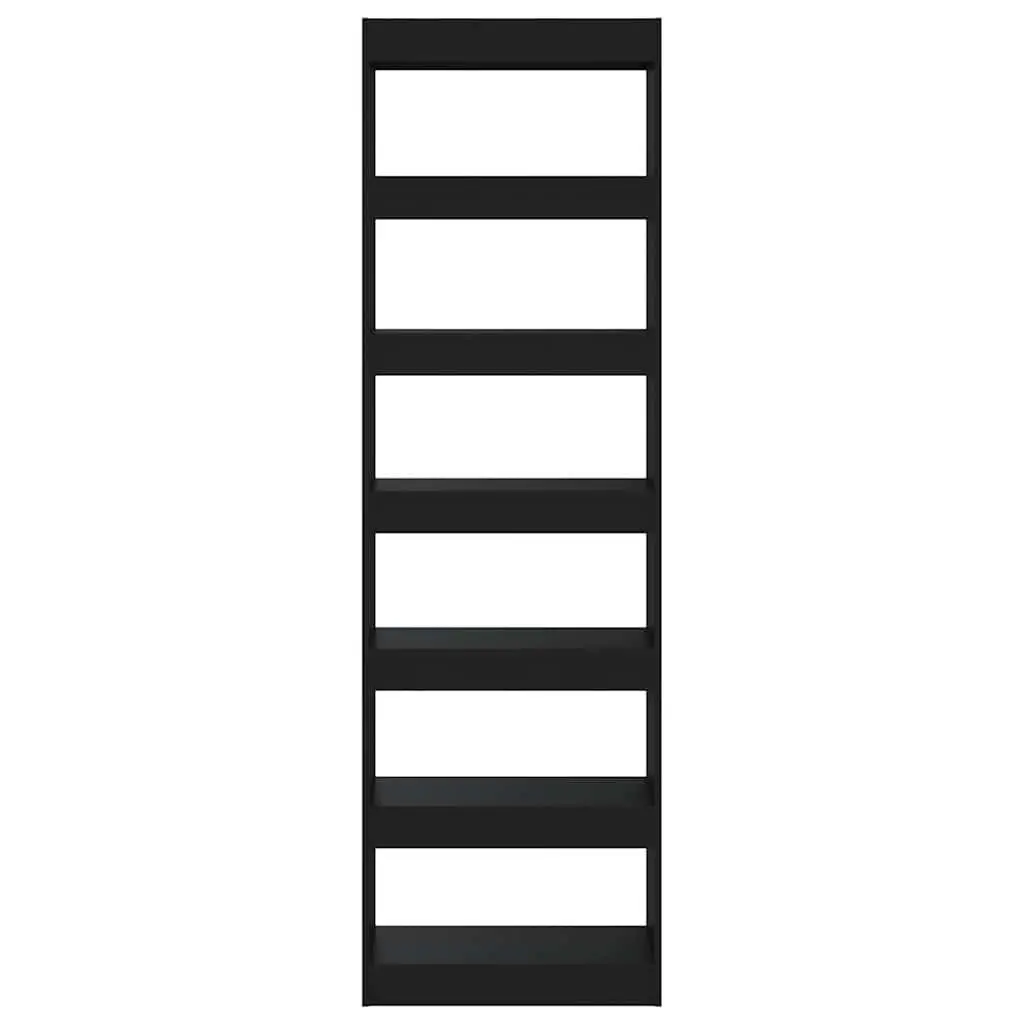 Black Wooden Book Cabinet Room Divider Shelving Unit Storage Organiser