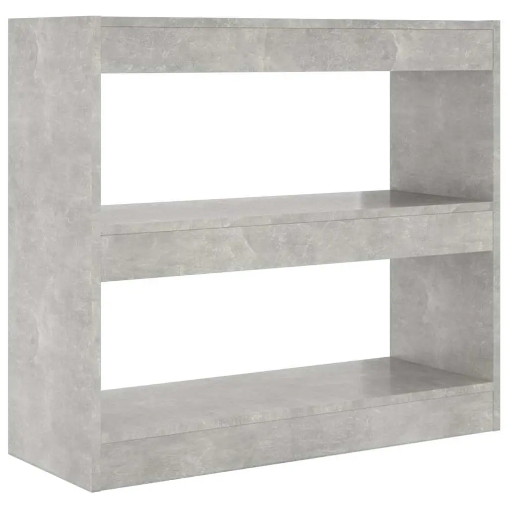 Book Cabinet Room Divider Grey Shelving Storage Bookcase Standing Shelf