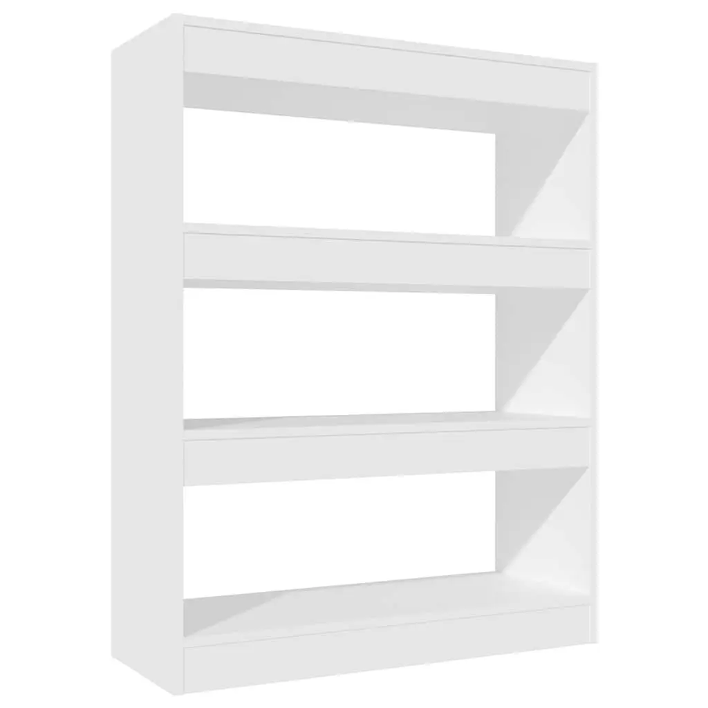 White Book Cabinet with Ample Storage