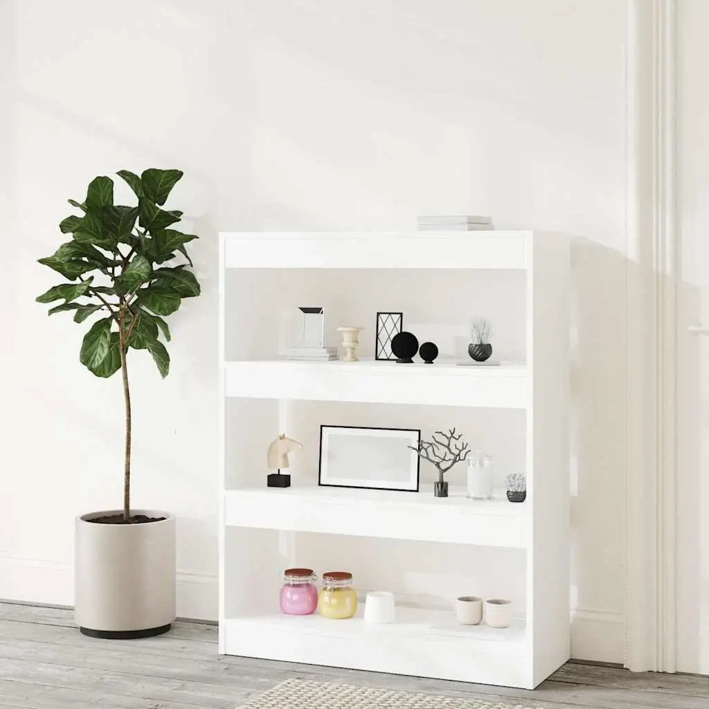 White Book Cabinet with Ample Storage