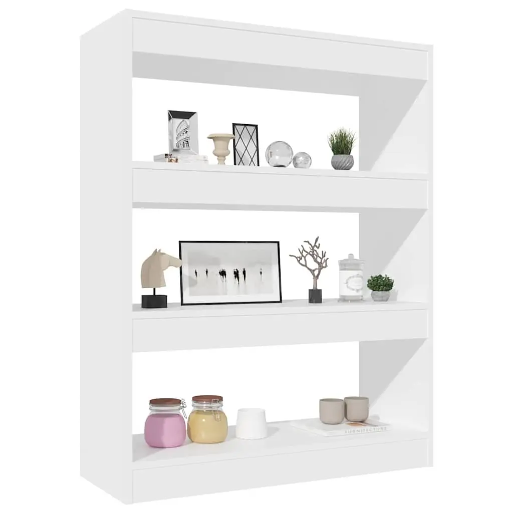 White Book Cabinet with Ample Storage