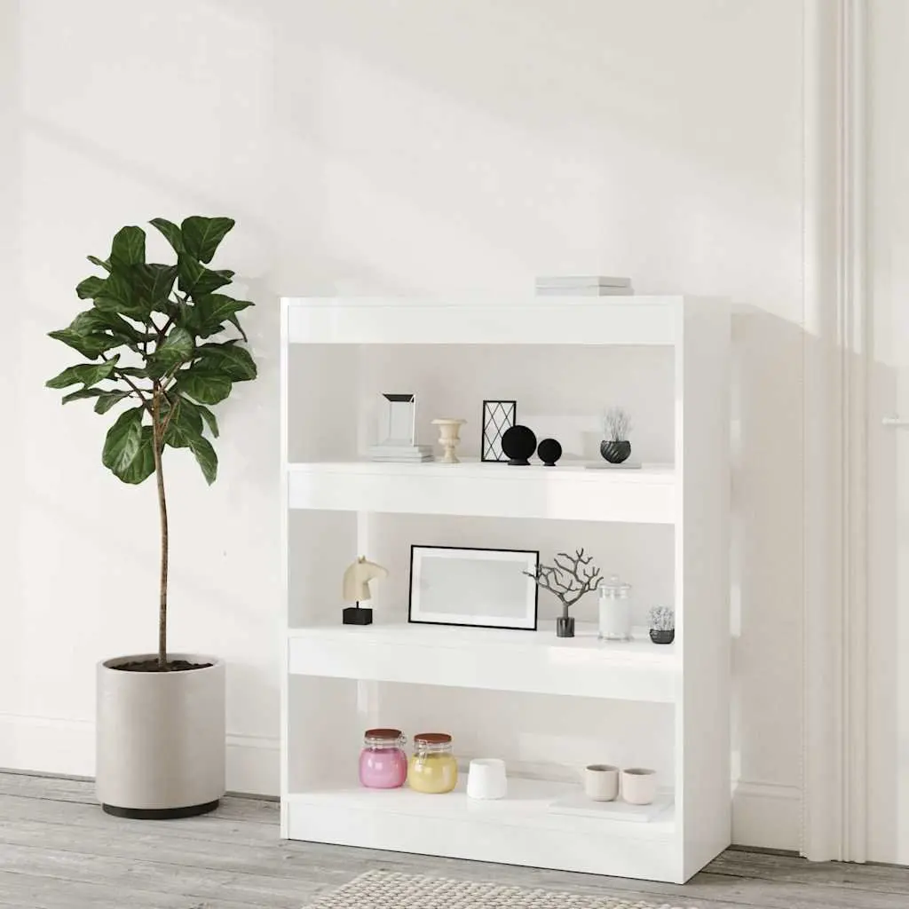 White Book Cabinet with Ample Storage