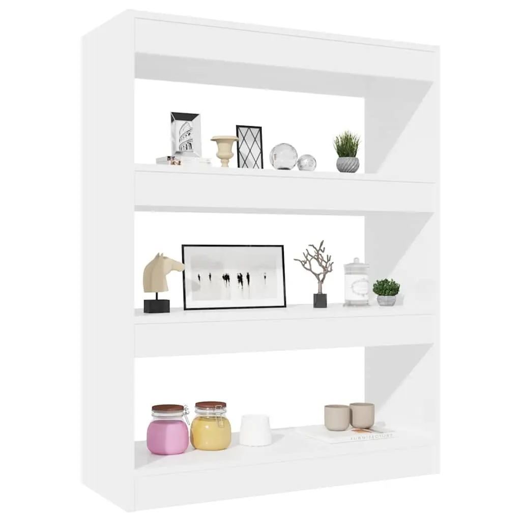 White Book Cabinet with Ample Storage