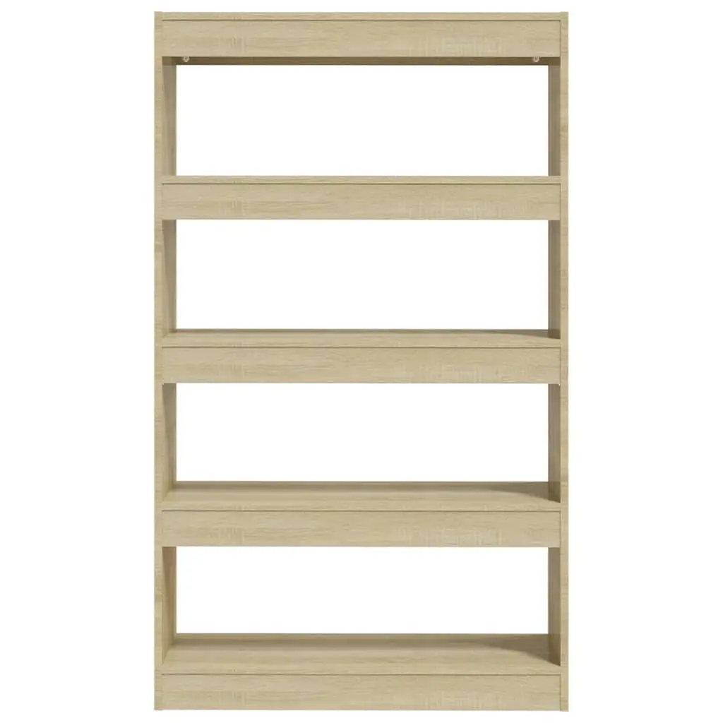 Book Cabinet Room Divider Storage Shelf Engineered Wood Brown 80x30x135 cm