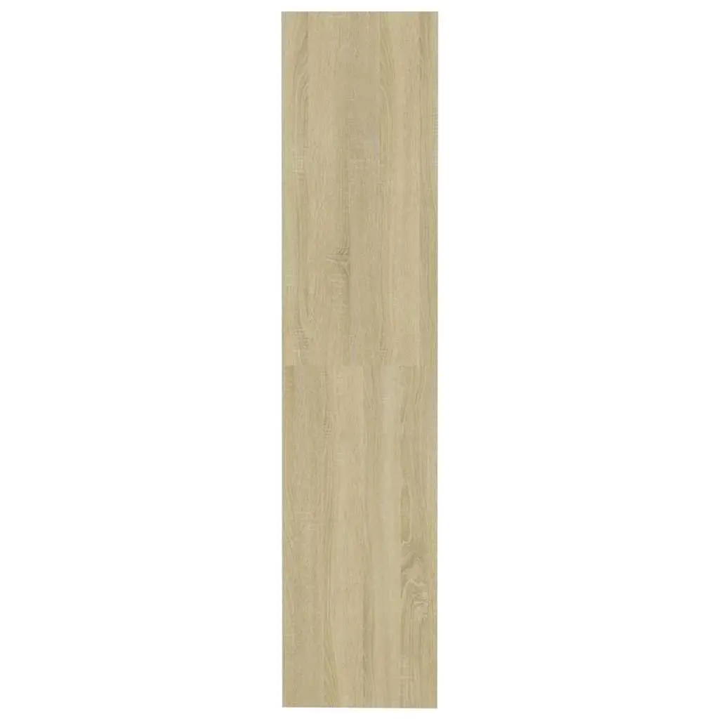 Book Cabinet Room Divider Storage Shelf Engineered Wood Brown 80x30x135 cm