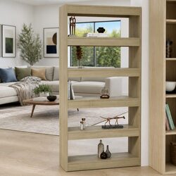 Warm and Versatile Book Cabinet Room Divider 80x30x166cm