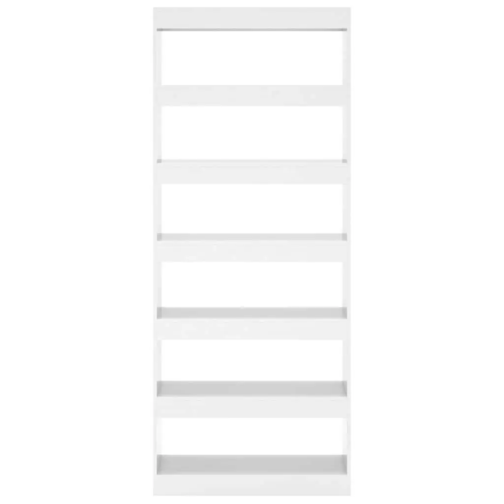 Book Cabinet Room Divider Storage 80x30x198 cm High Gloss White