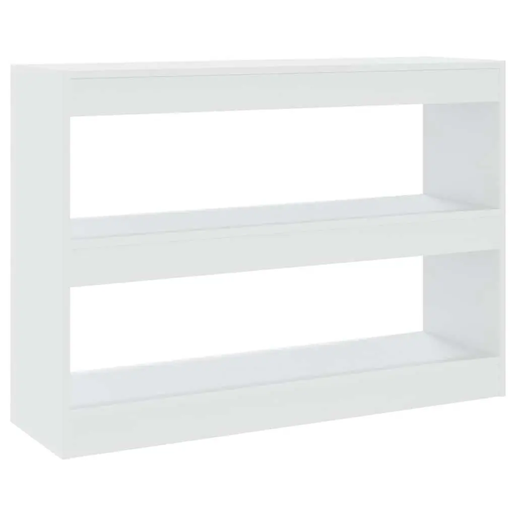 Book Cabinet Room Divider Storage Shelving Unit 100W x 30D x 72H cm White