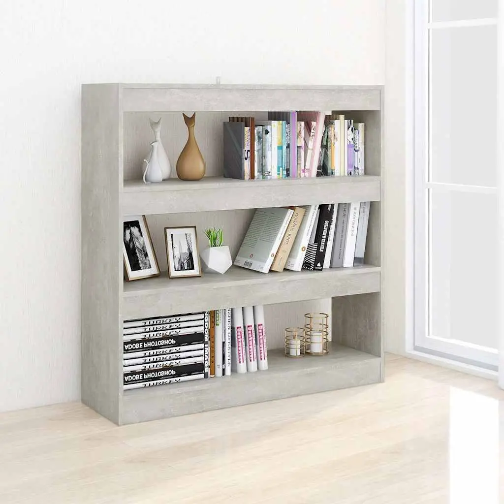 Grey Book Cabinet Offering Ample Storage