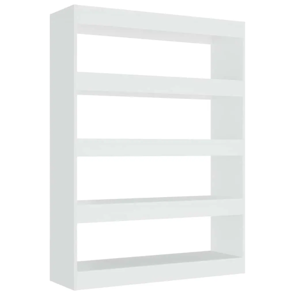 White Bookcase with Ample Storage Space