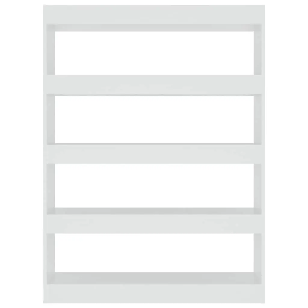 White Bookcase with Ample Storage Space