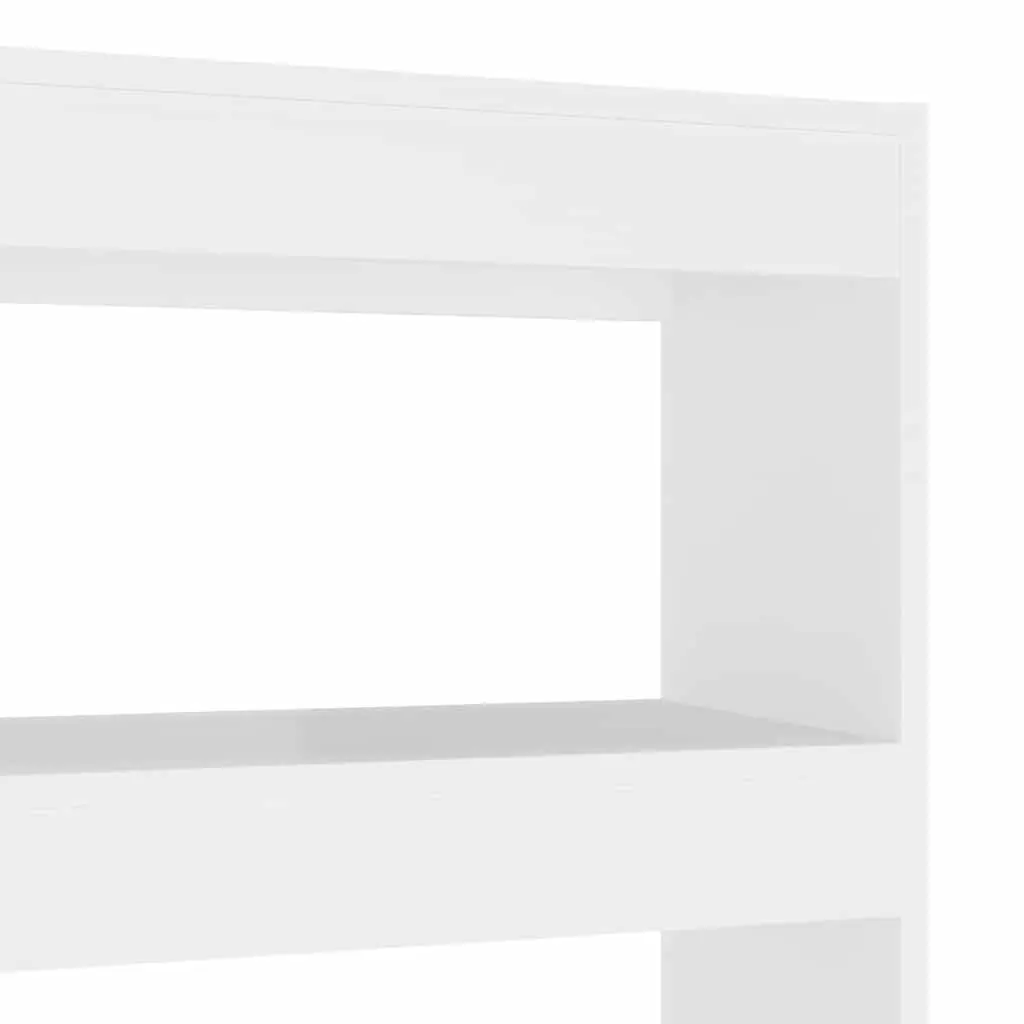 White Bookcase with Ample Storage Space