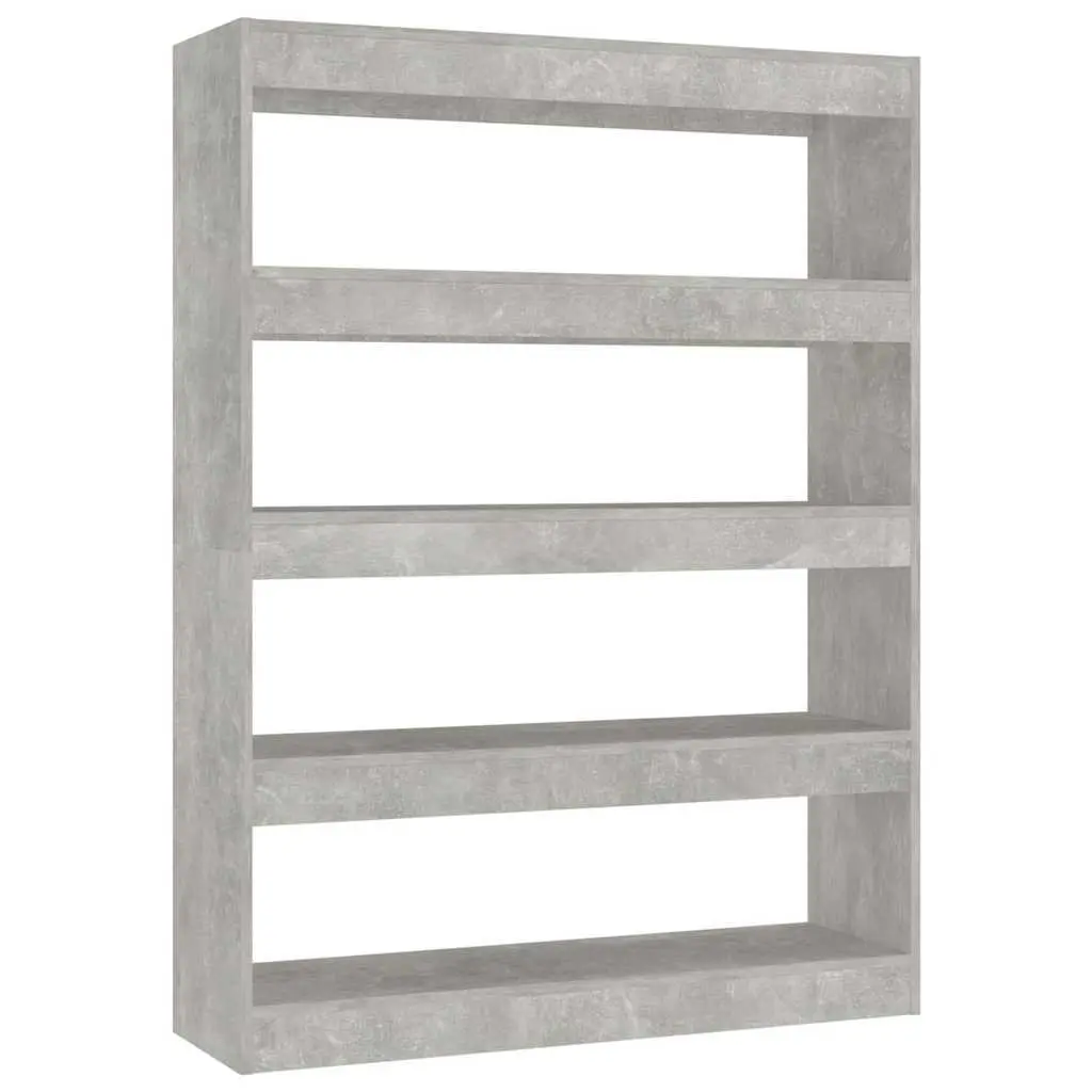 Book Cabinet Room Divider Grey Shelving Unit Storage Bookcase Standing Shelf