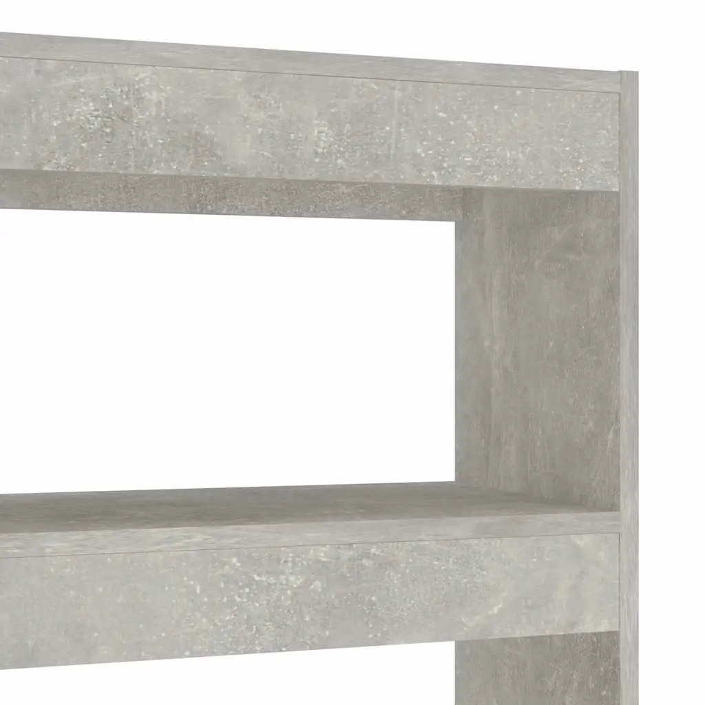 Book Cabinet Room Divider Grey Shelving Unit Storage Bookcase Standing Shelf