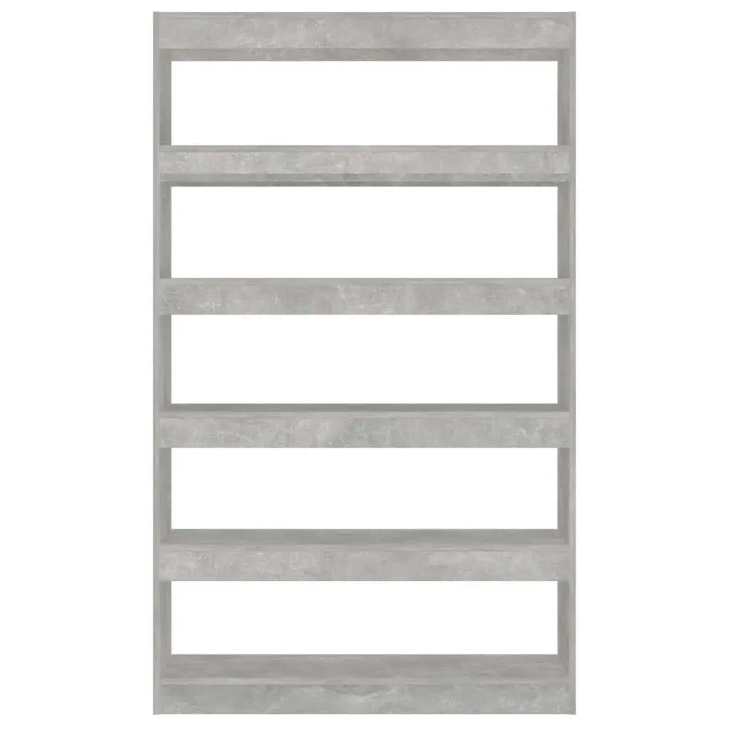 Book Cabinet Room Divider Grey Standing Shelf Storage Organizer Bookcase