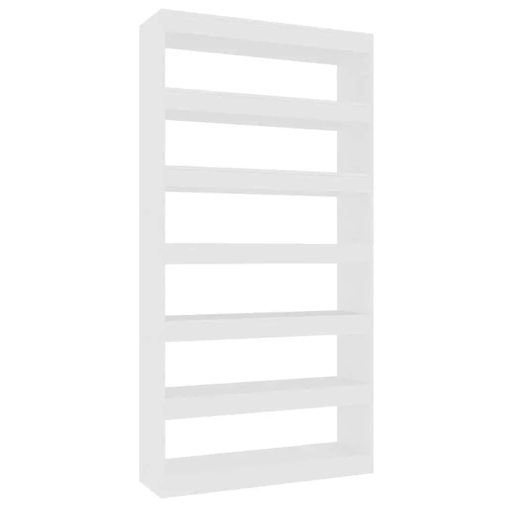 White Book Cabinet 100x30x198 cm for Storage