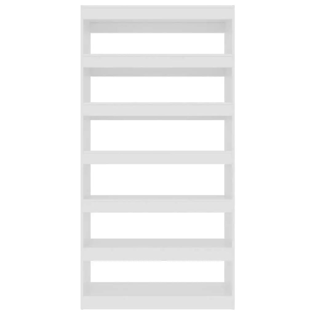 High Gloss White Book Cabinet with Ample Space