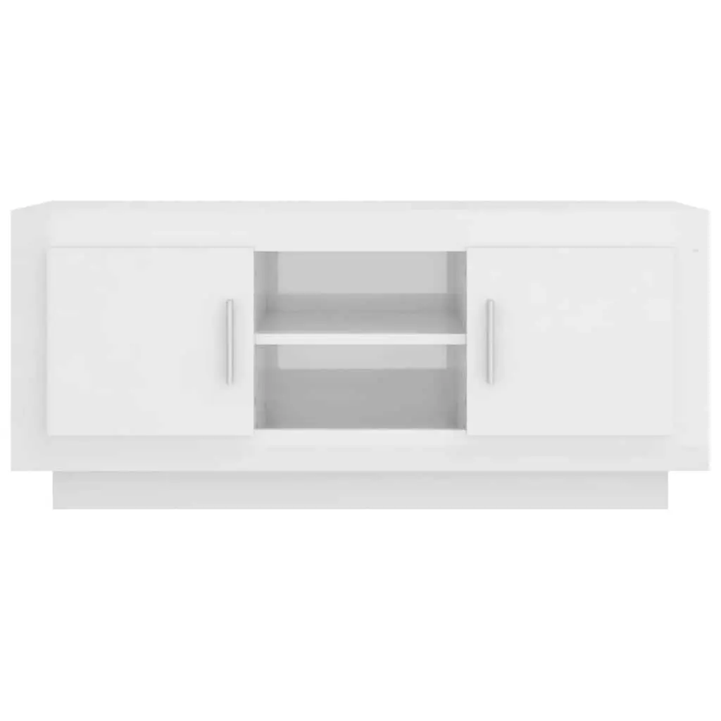 White High Gloss TV Cabinet for Media Needs