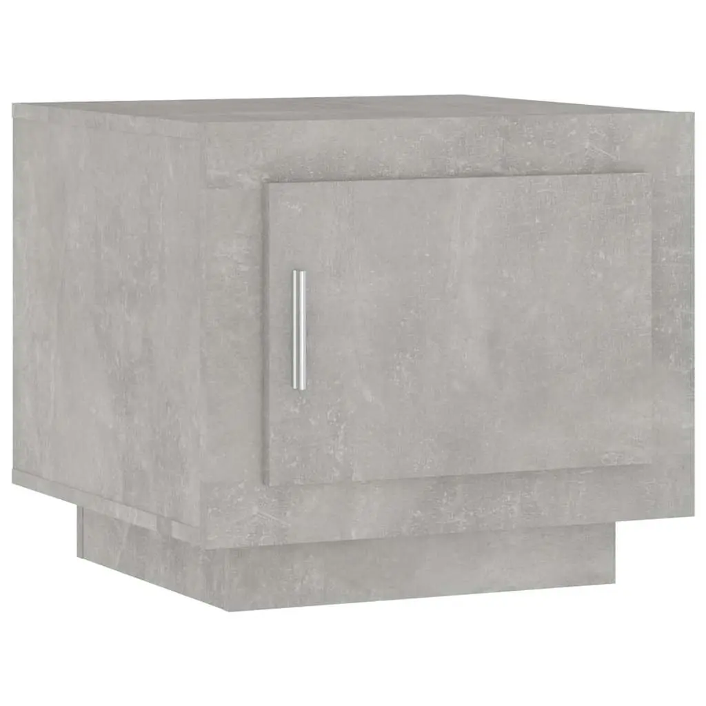 Coffee Table Grey 51x50x45 cm Storage Door Accent Home Furniture Couch Side