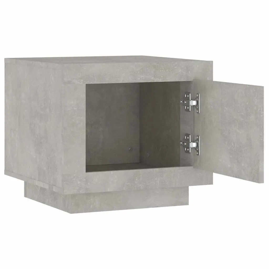Coffee Table Grey 51x50x45 cm Storage Door Accent Home Furniture Couch Side