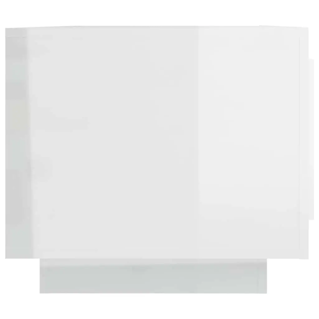 Coffee Table Storage 2 Door White High Gloss Living Room Furniture 102 x 50 x 45 cm
