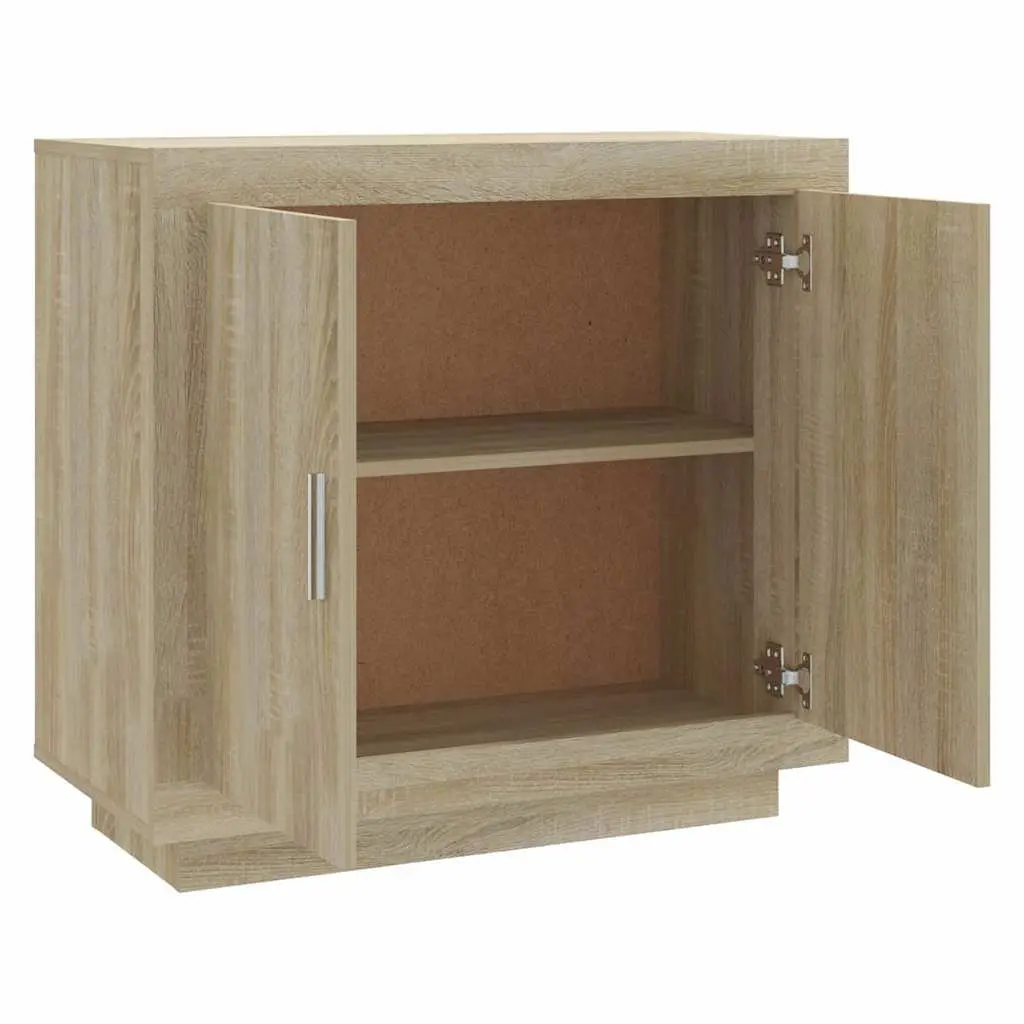 Sideboard Sonoma Oak 80x40x75 cm Engineered Wood Storage Cabinet Buffet