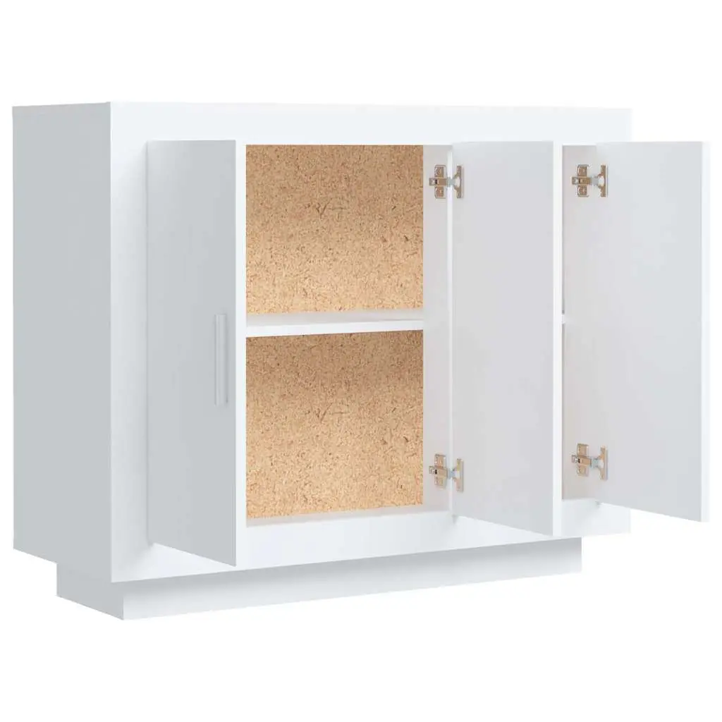 Sideboard Storage Cabinet Living Room Bedroom 92 x 35 x 75 cm White