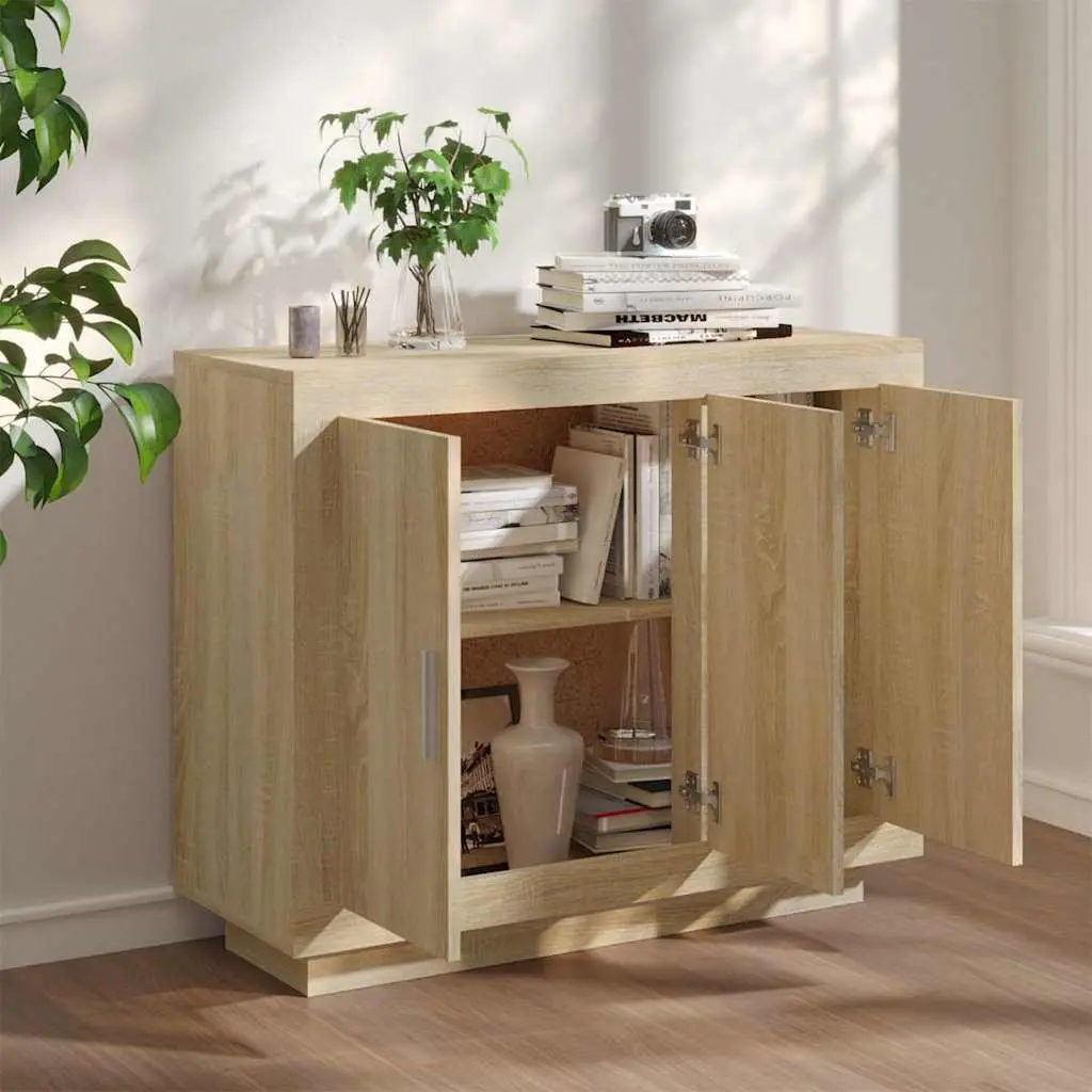 Sideboard Cabinet Storage Furniture 92x35x75 cm Brown