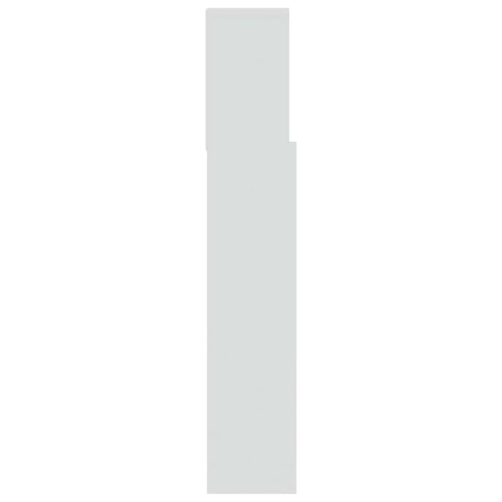 Headboard Cabinet White 120cm Bedroom Wall Storage Organiser