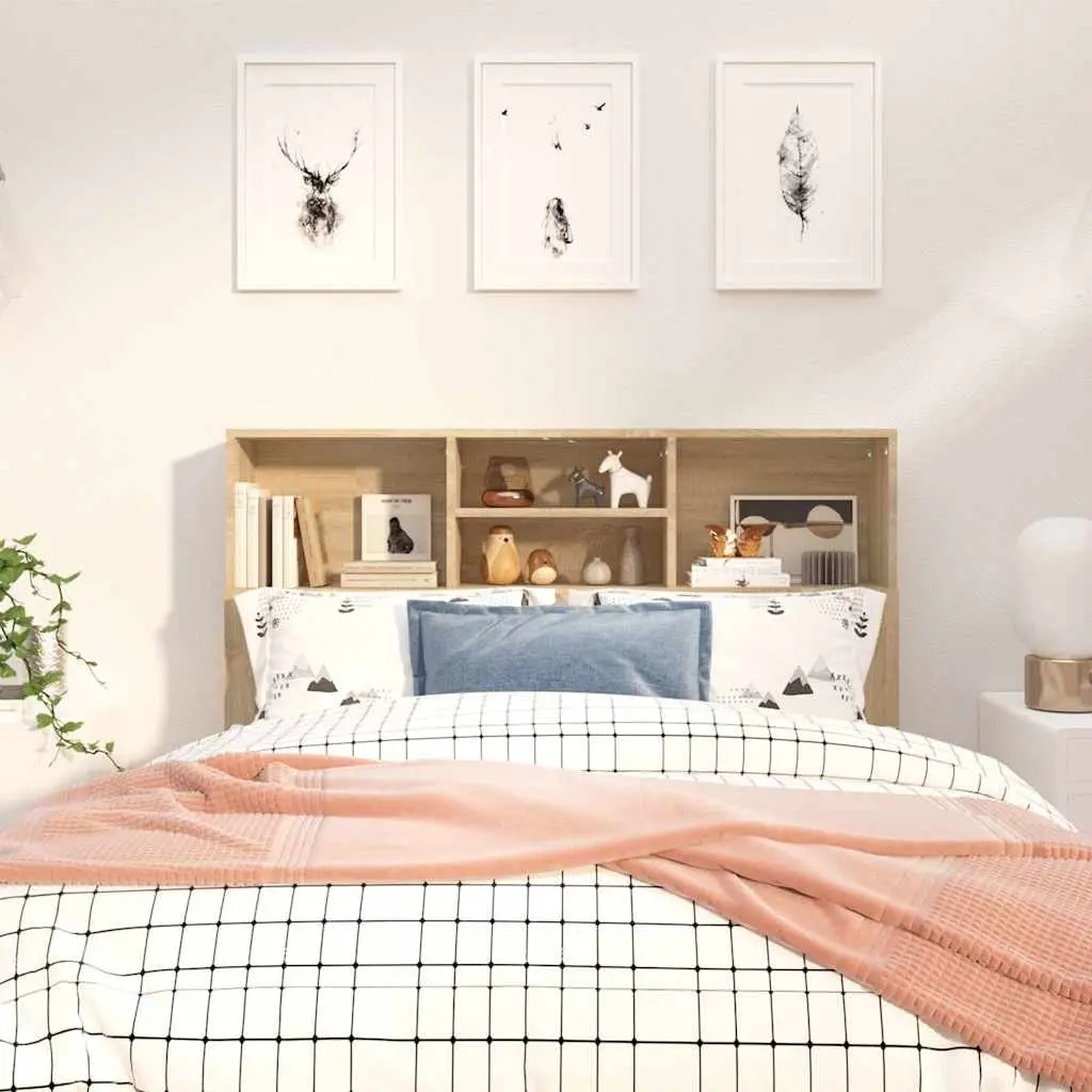 120cm Wall-Mounted Headboard Cabinet for Storage