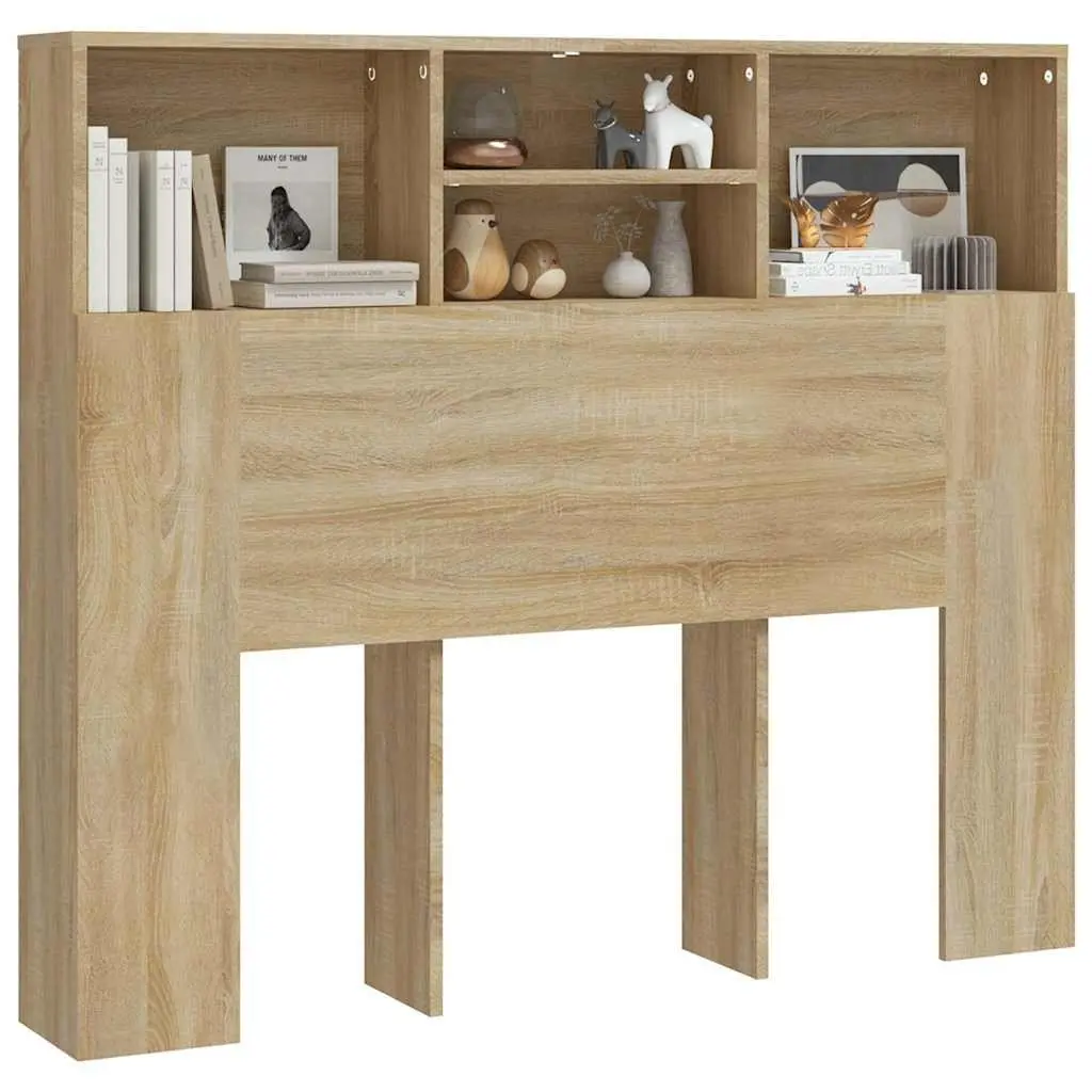 120cm Wall-Mounted Headboard Cabinet for Storage