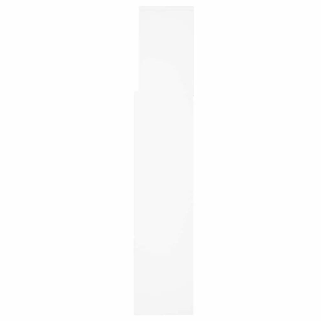 Headboard Cabinet White 160cm Wall-Mount Bedroom Storage Bookcase