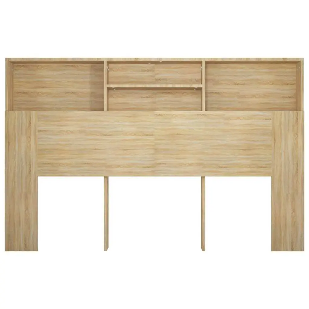 Headboard Cabinet Storage Brown 160cm Wall Mount Bedroom Furniture