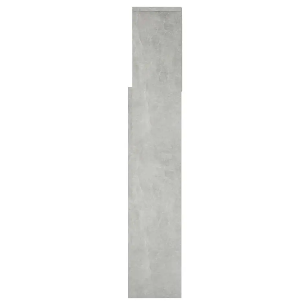 Grey Wall-Mounted Headboard Cabinet for Bedrooms