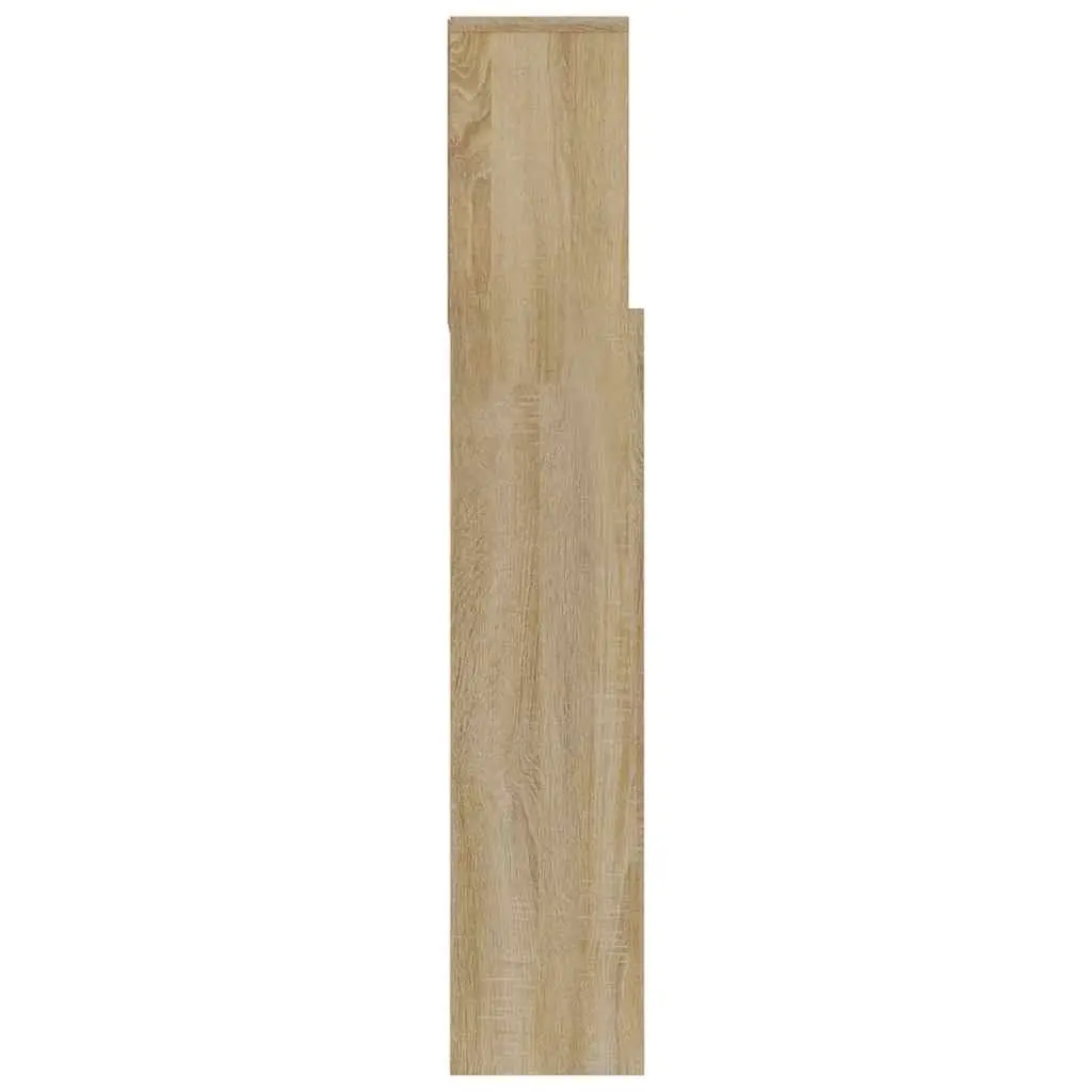 Headboard Cabinet Storage 180cm Brown
