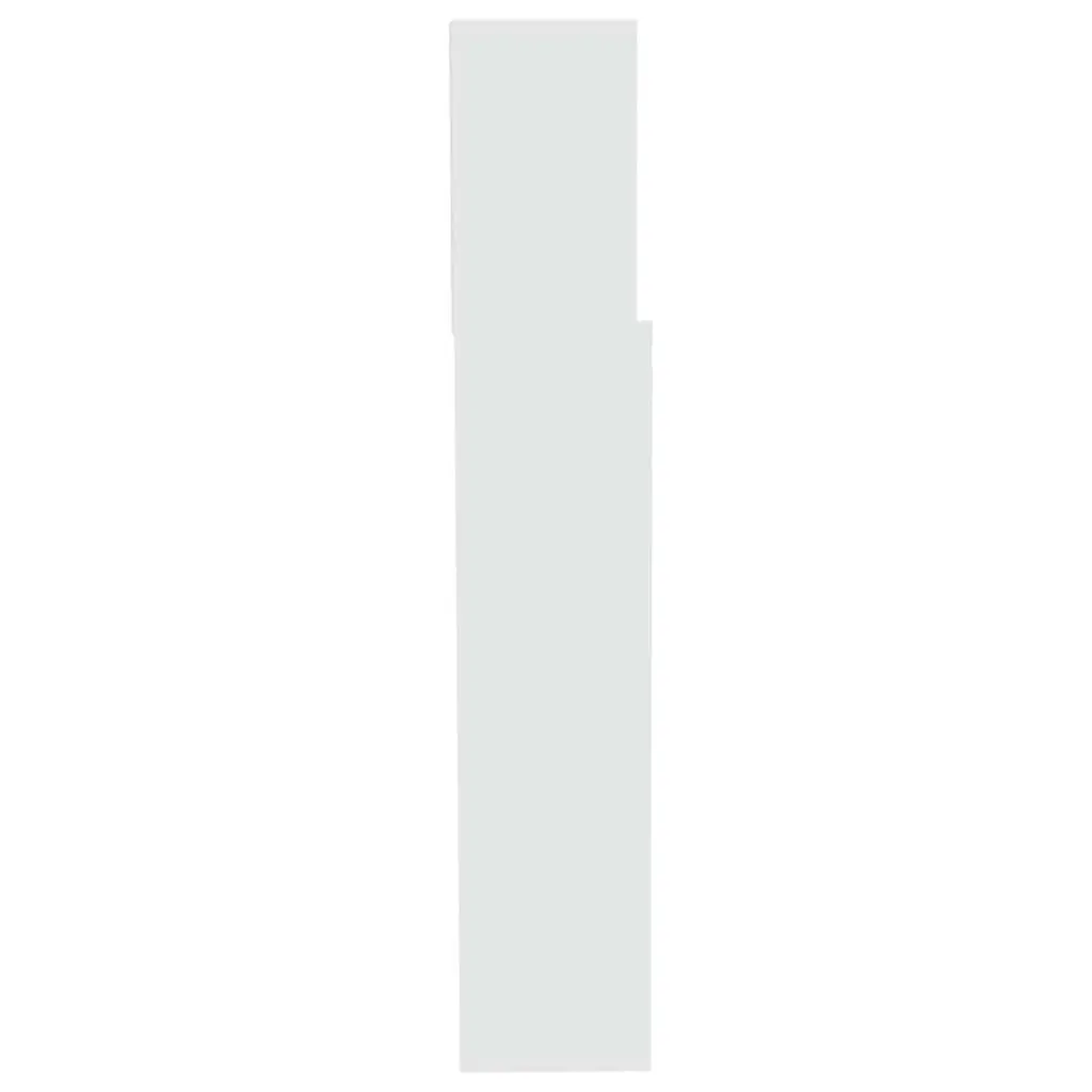 Headboard Cabinet Storage 200 cm White Wall-Mounted Bedroom Furniture