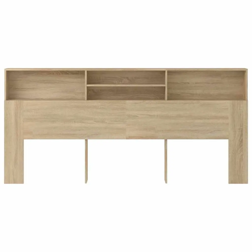Brown Headboard Cabinet for Bedroom Storage