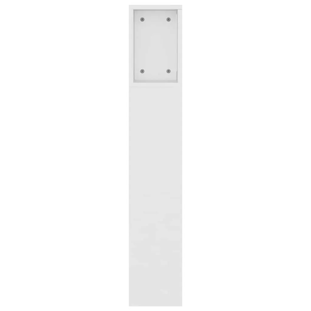 Headboard Cabinet White Wall-Mounted Bedroom Storage Bookcase Organiser 160cm
