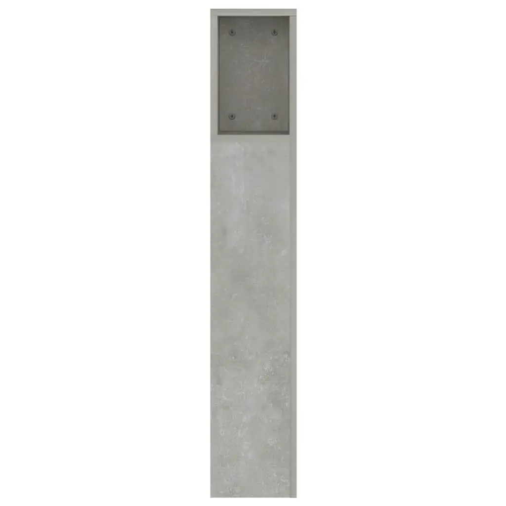 Grey Headboard Cabinet with Five Compartments