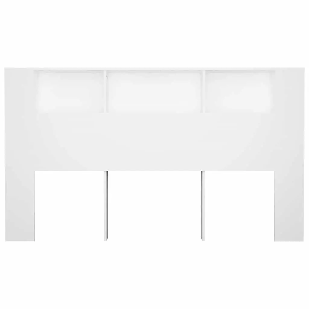 Headboard Cabinet Storage Wall-Mounted 180cm White