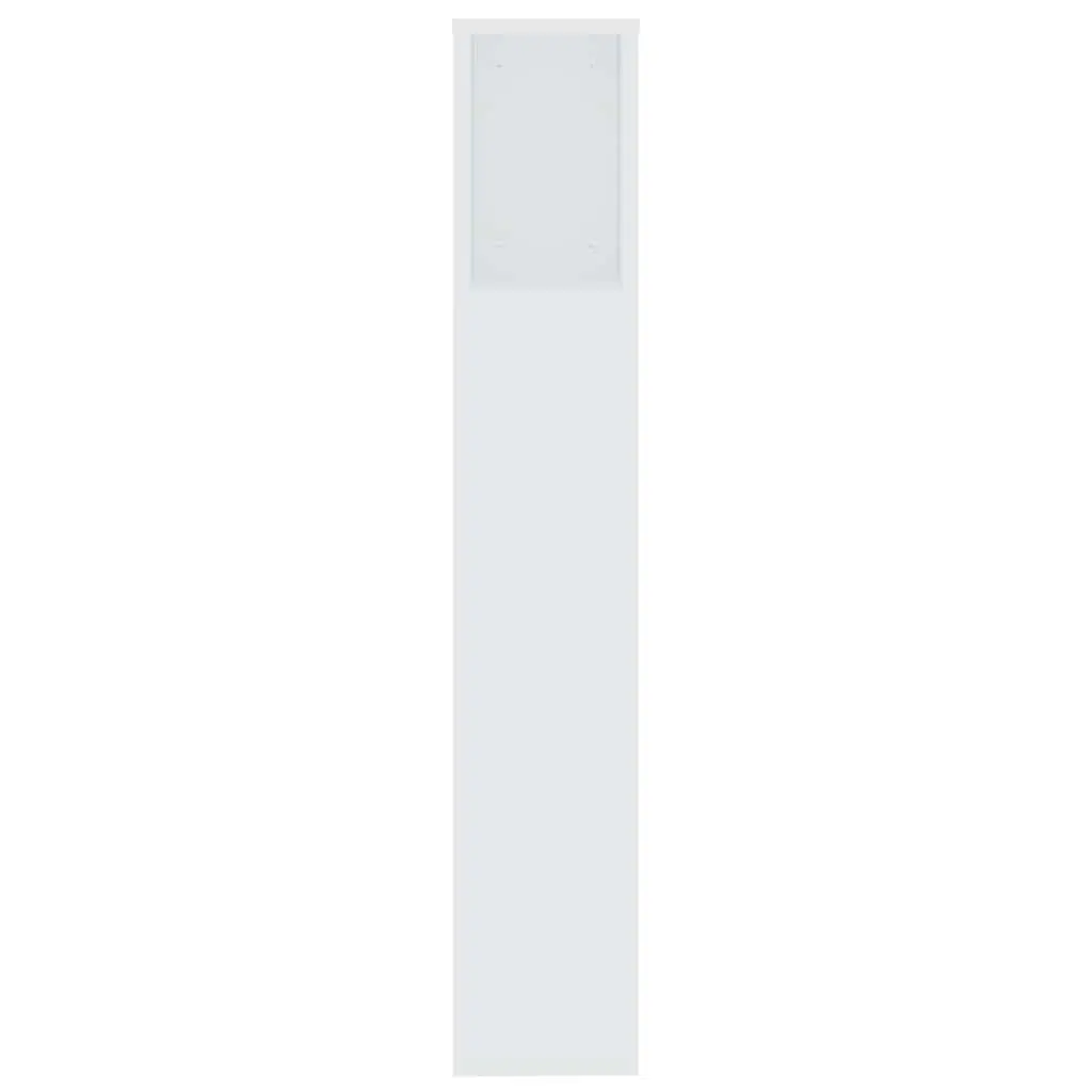 Headboard Cabinet Storage Organiser 200cm White Bedroom Furniture Unit