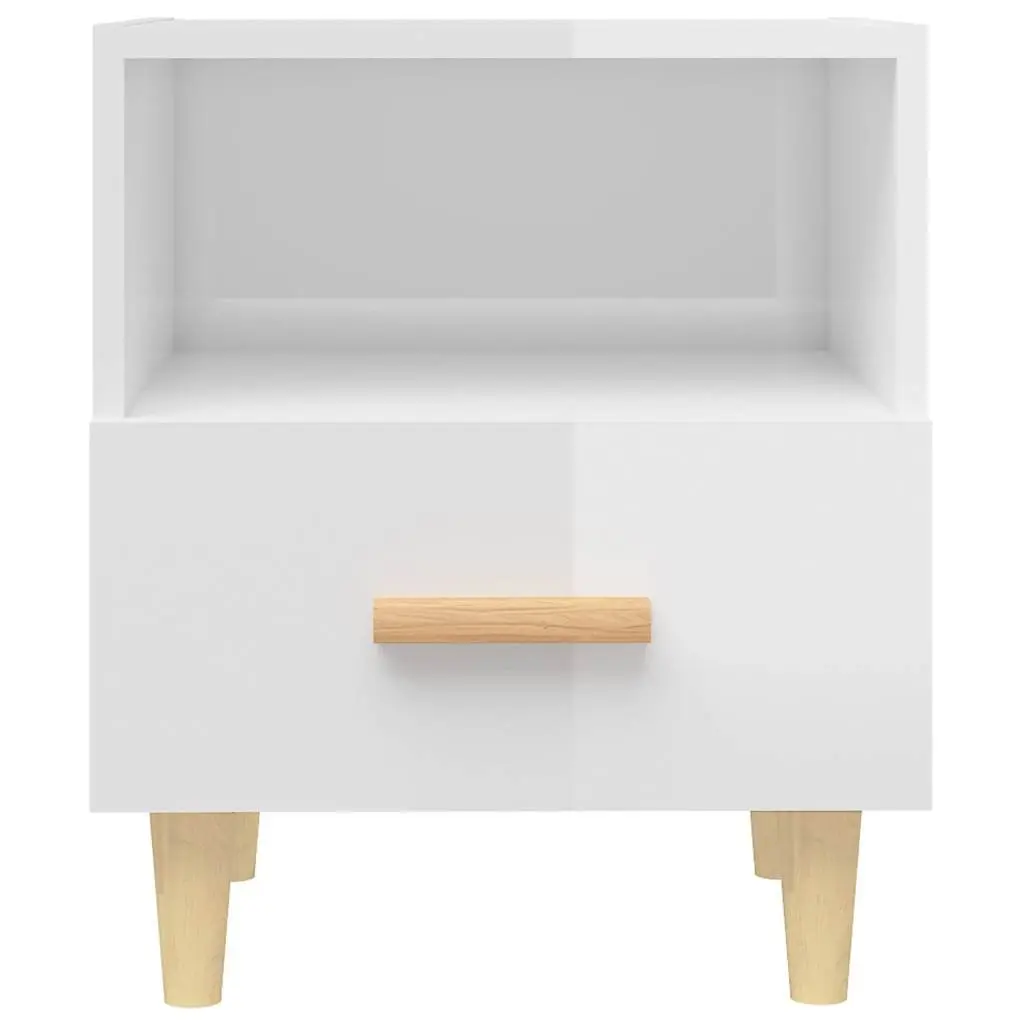 White Scandinavian Bedside Cabinets for Storage