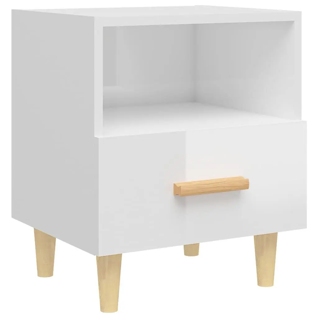 White Scandinavian Bedside Cabinets for Storage