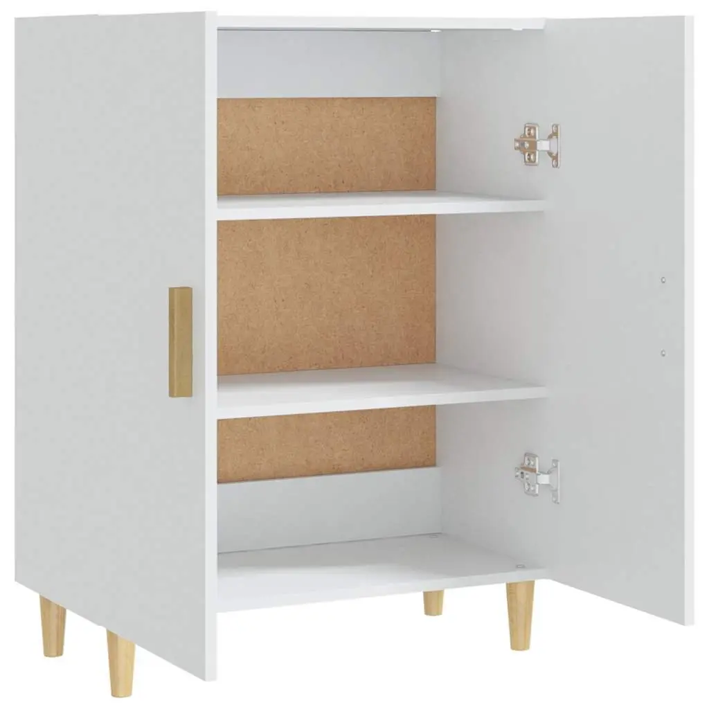 White Sideboard Cabinet 70x34x90cm Storage Buffet Furniture With Doors