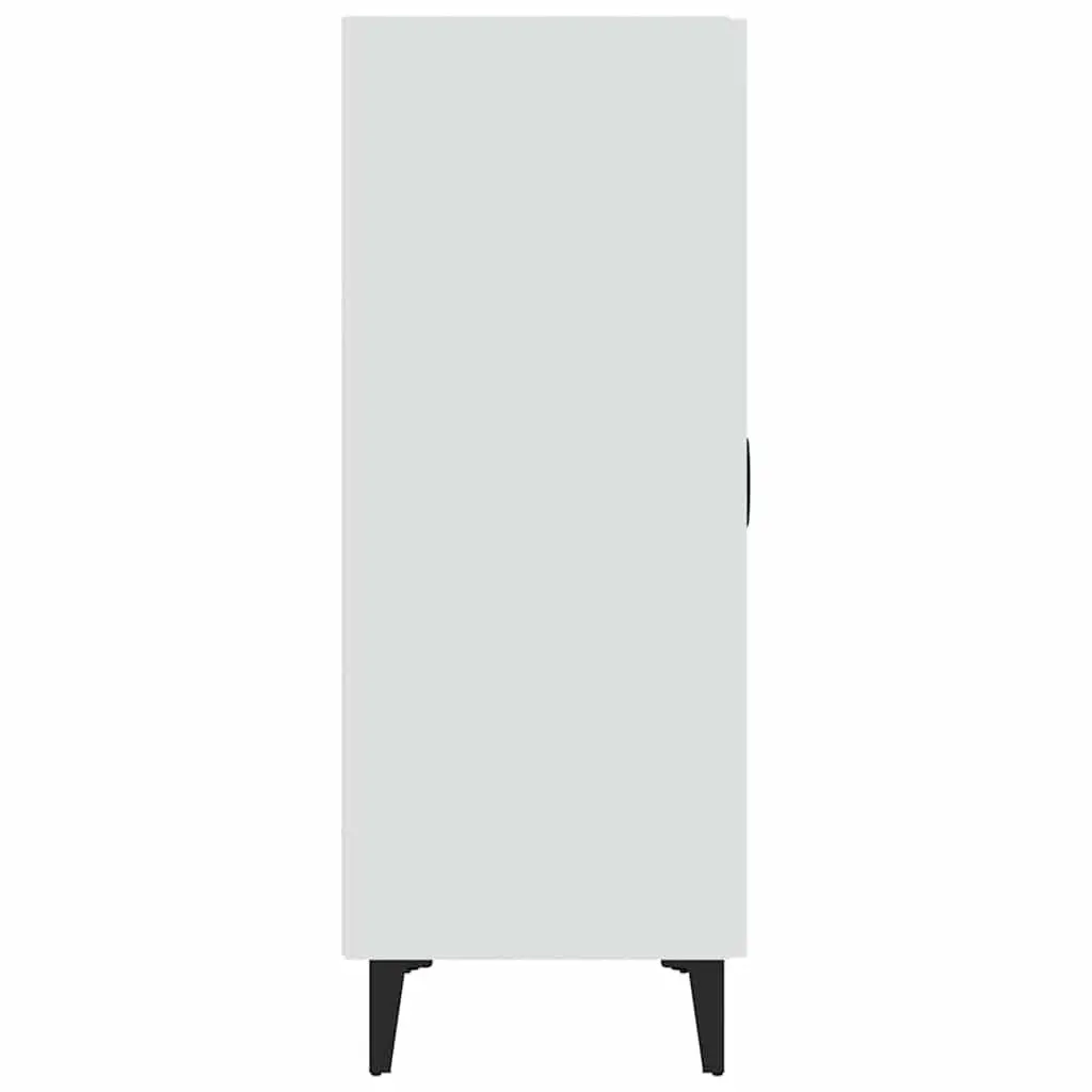 White Storage Cabinet Sideboard 70x34x90cm Engineered Wood 2 Door Buffet