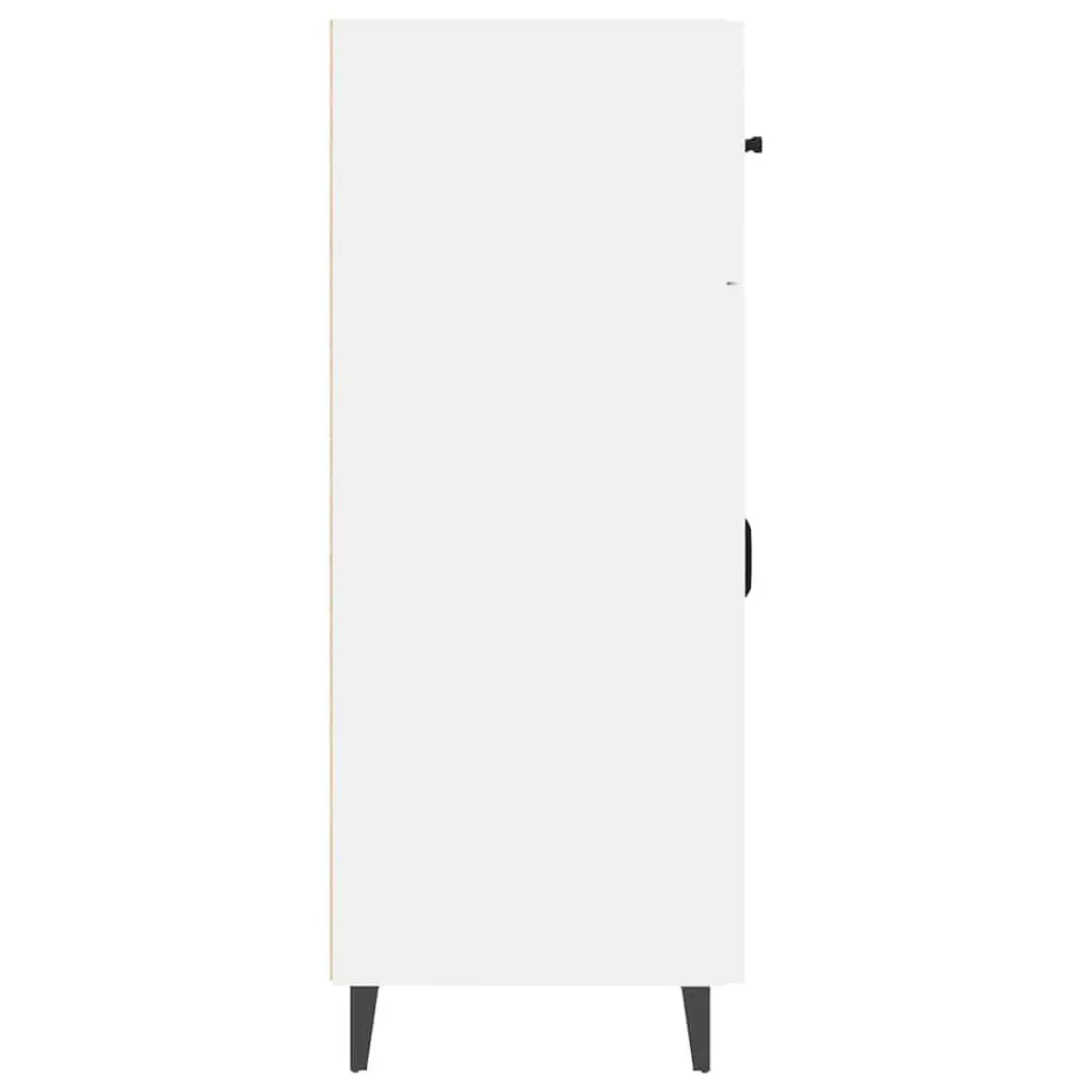 Sideboard Storage Cabinet High Gloss White 69.5x34x90cm 2 Doors 2 Drawers