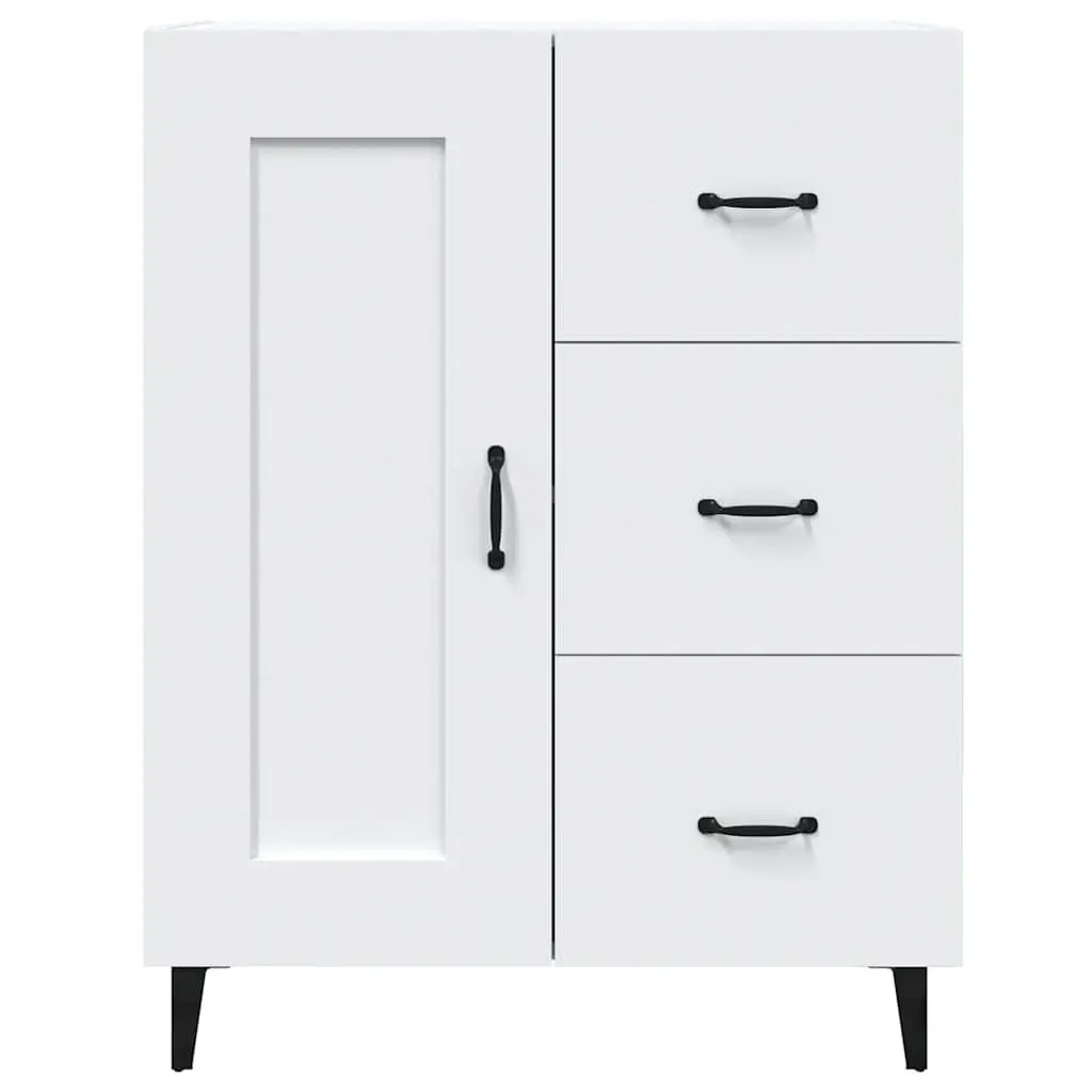 Sideboard Cabinet Storage Buffet Engineered Wood Living Room White 69.5W x 34D x 90H cm