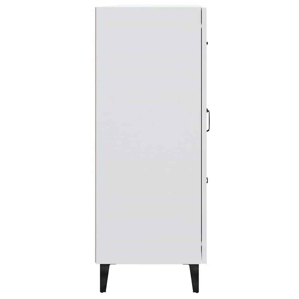 Sideboard Cabinet Storage Buffet Engineered Wood Living Room White 69.5W x 34D x 90H cm